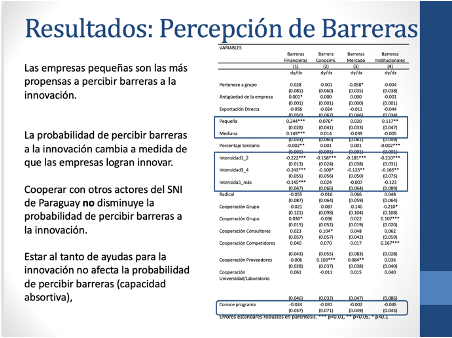 Taller de presentación de resultados preliminares
